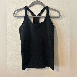 Lululemon Ebb to Street Tank size 6 Heathered Black